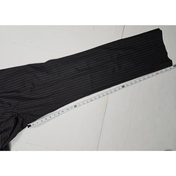 Donald Trump Suit 41 Blazer 34x35 Pants Black Gray Pinstripe 2 Button WOOL - Picture 11 of 11